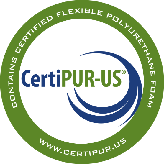 CertiPUR-US(r) contains certified flexible polyurethane foam